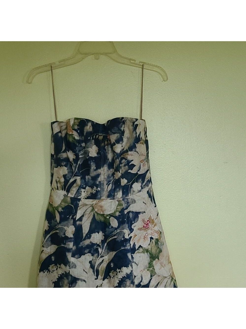 Ralph Lauren Purple Label Linen Strapless Dress - Picture 4 of 15